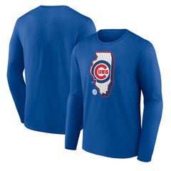 Chicago Cubs Paint the Black Long Sleeve T-Shirt Royal