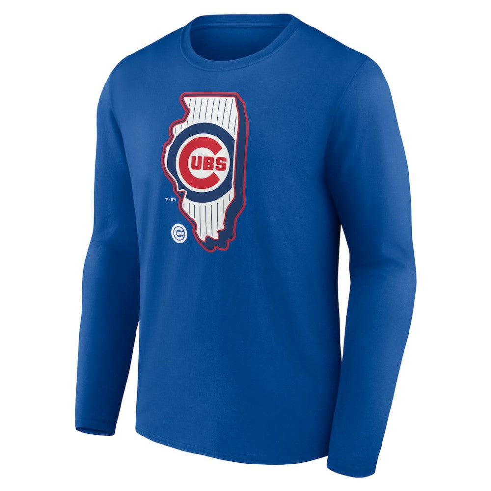 Chicago Cubs Paint the Black Long Sleeve T-Shirt Royal