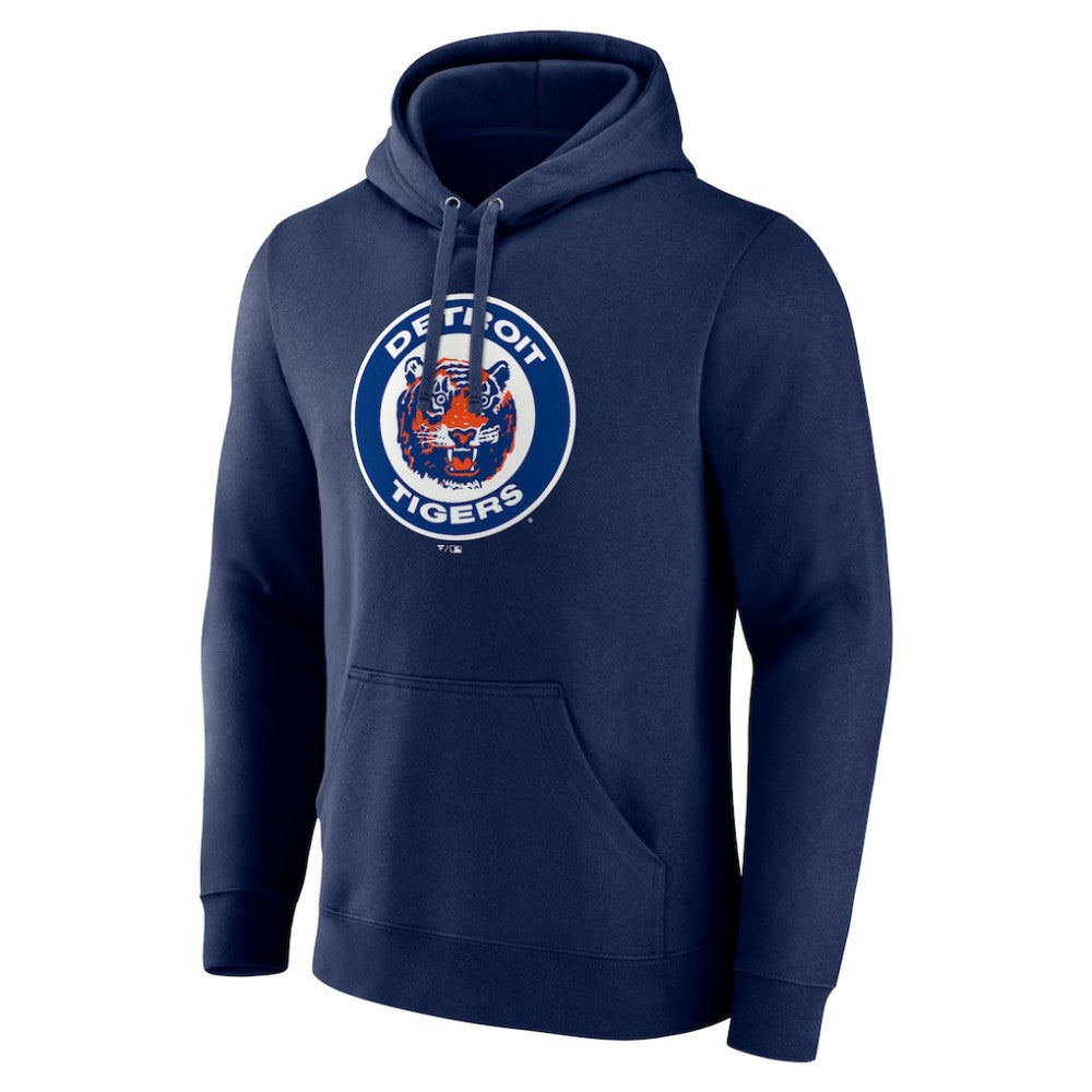 Detroit Tigers Cooperstown Collection Pullover Hoodie Navy