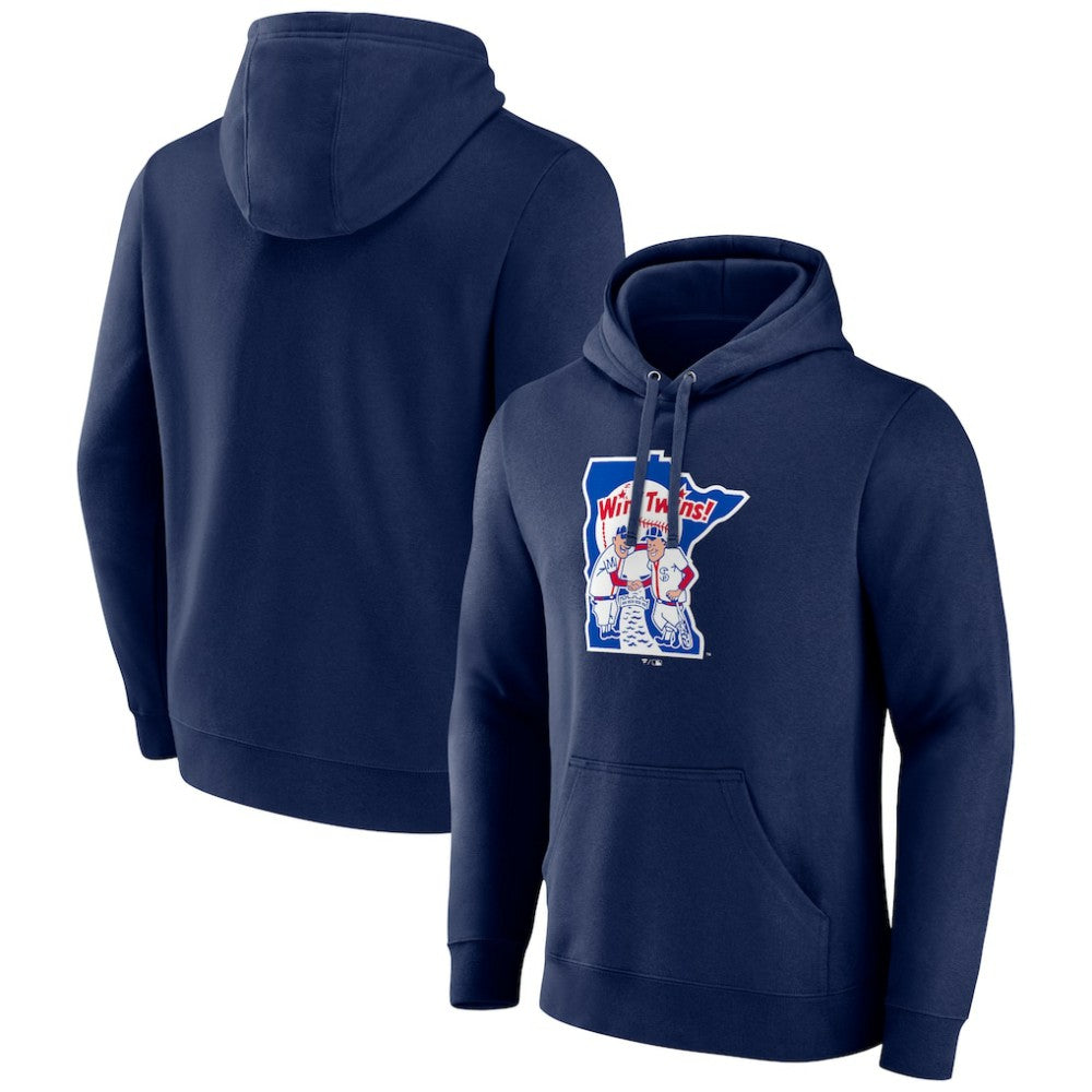 Minnesota Twins Cooperstown Collection Pullover Hoodie Navy
