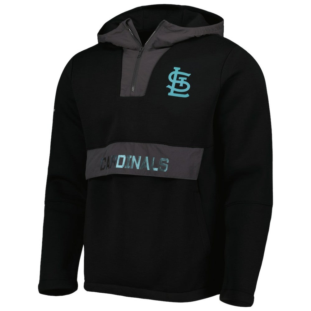 St. Louis Cardinals Levelwear Ruckus Quarter-Zip Hoodie Black