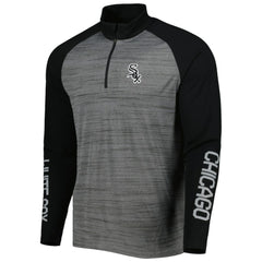 Chicago White Sox Levelwear Vandal Raglan Quarter-Zip Top Heather Gray