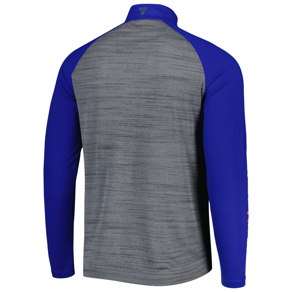 New York Mets Levelwear Vandal Raglan Quarter-Zip Top Heather Gray