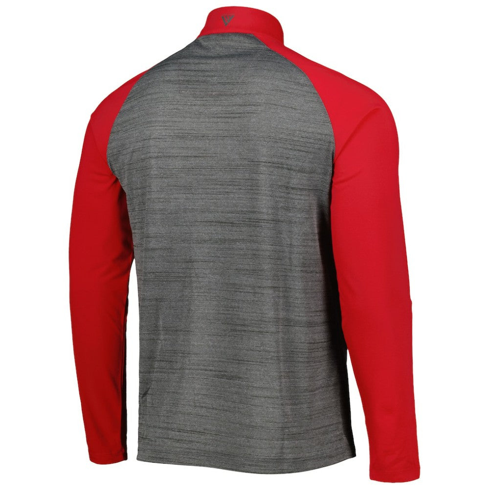 St. Louis Cardinals Levelwear Vandal Raglan Quarter-Zip Top Heather Gray