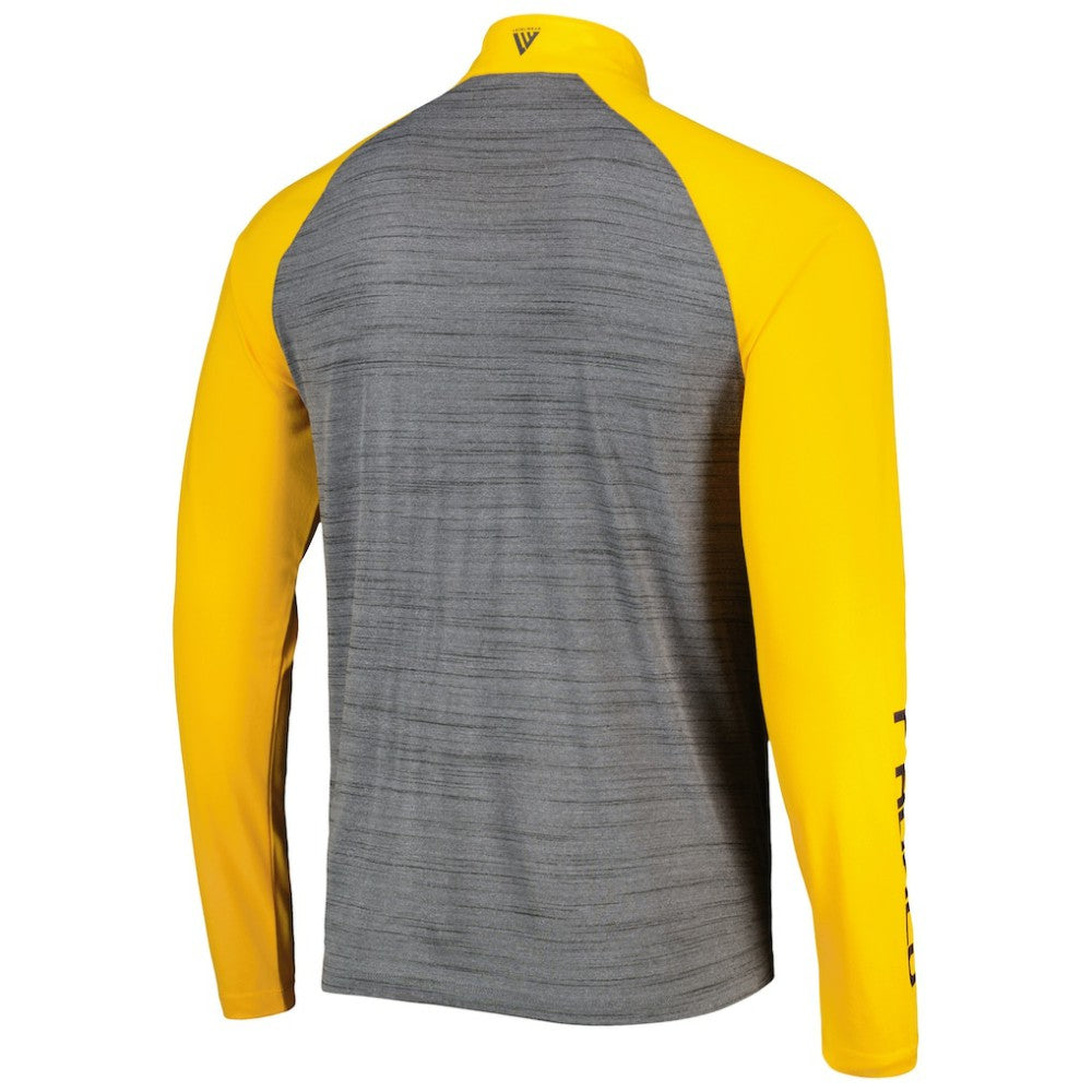 San Diego Padres Levelwear Vandal Raglan Quarter-Zip Top Heather Gray