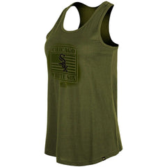 Chicago White Sox Women's 2023 Armed Forces Day Racerback Tank Top Olive | New Era