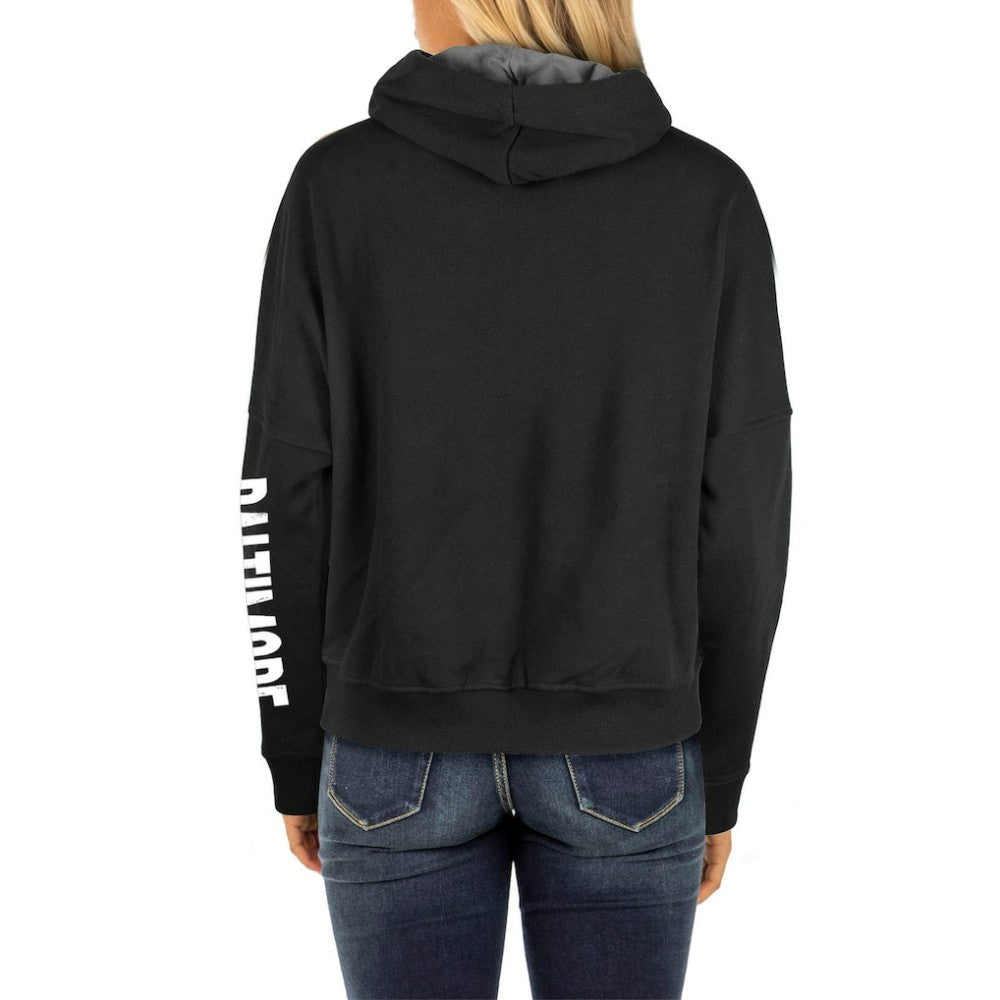 Baltimore Orioles Women's City Connect Pullover Hoodie Black | New Era