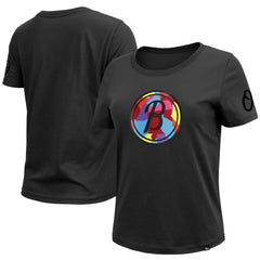 Baltimore Orioles Women's 2023 City Connect Cap Logo T-Shirt Black | New Era