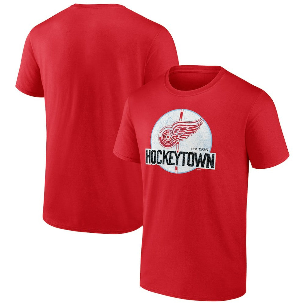 Detroit Red Wings Ice Cluster T-Shirt Red