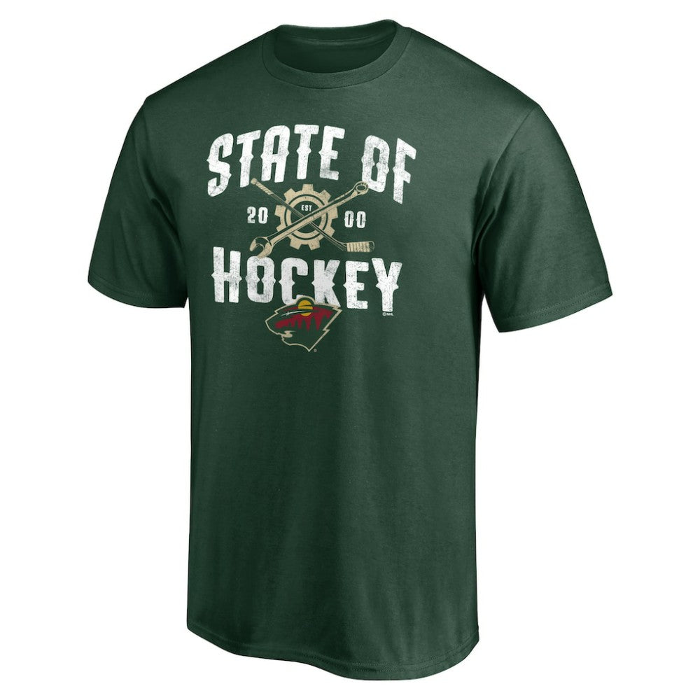 Minnesota Wild Hometown Collection Push Ahead T-Shirt Green