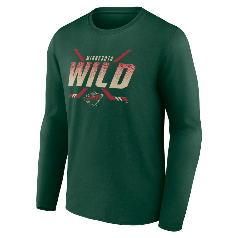 Minnesota Wild Team Covert Long Sleeve T-Shirt Green
