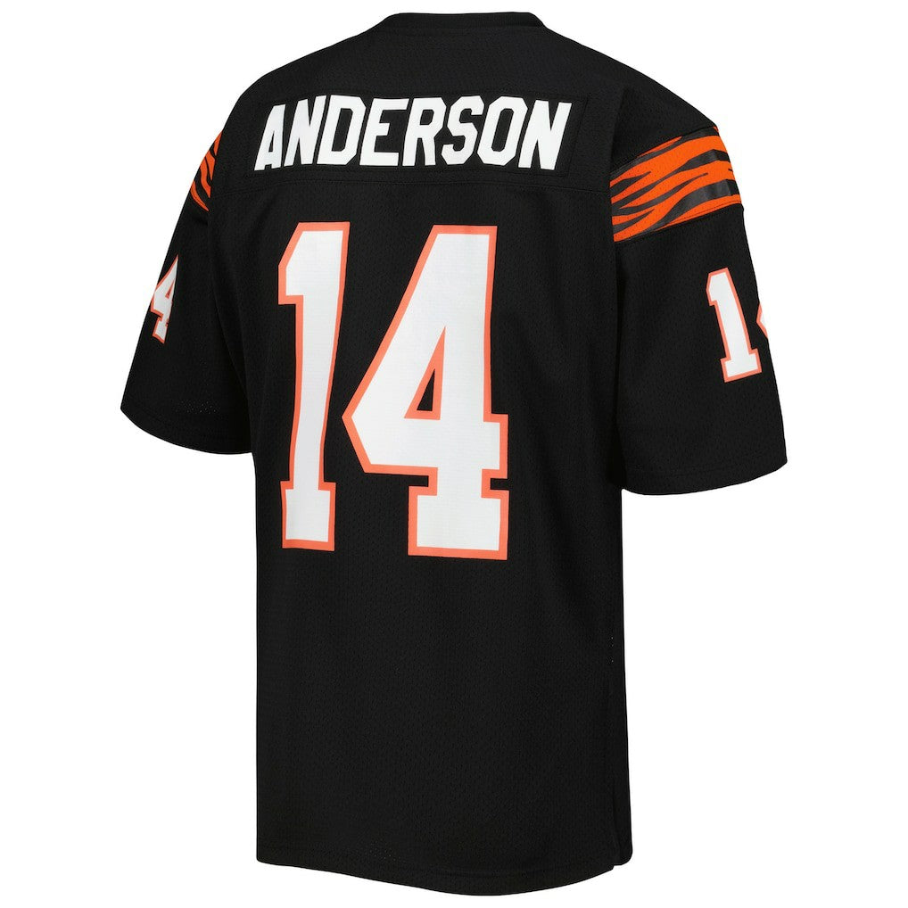 Ken Anderson Cincinnati Bengals 1981 Authentic Throwback Retired Player Jersey - Black for sale