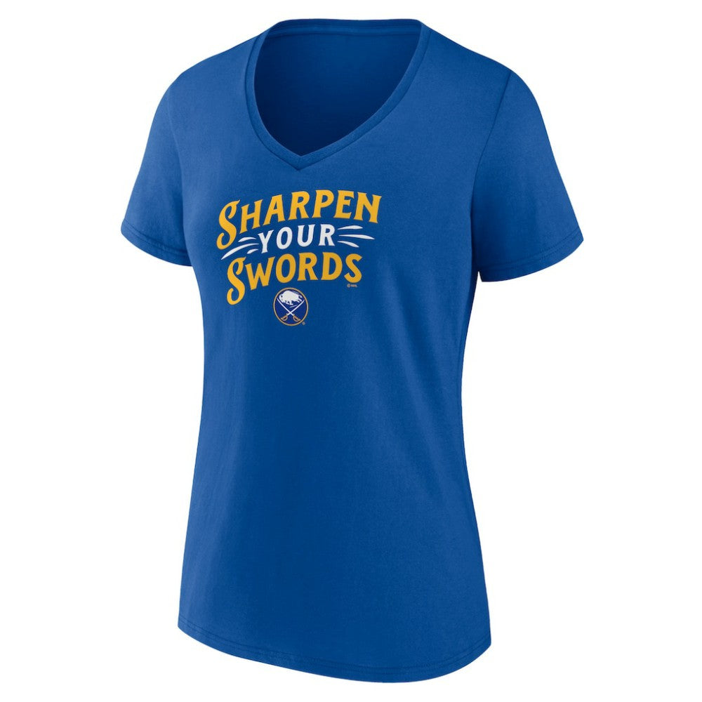 Buffalo Sabres Women's Active Edge V-Neck T-Shirt Royal