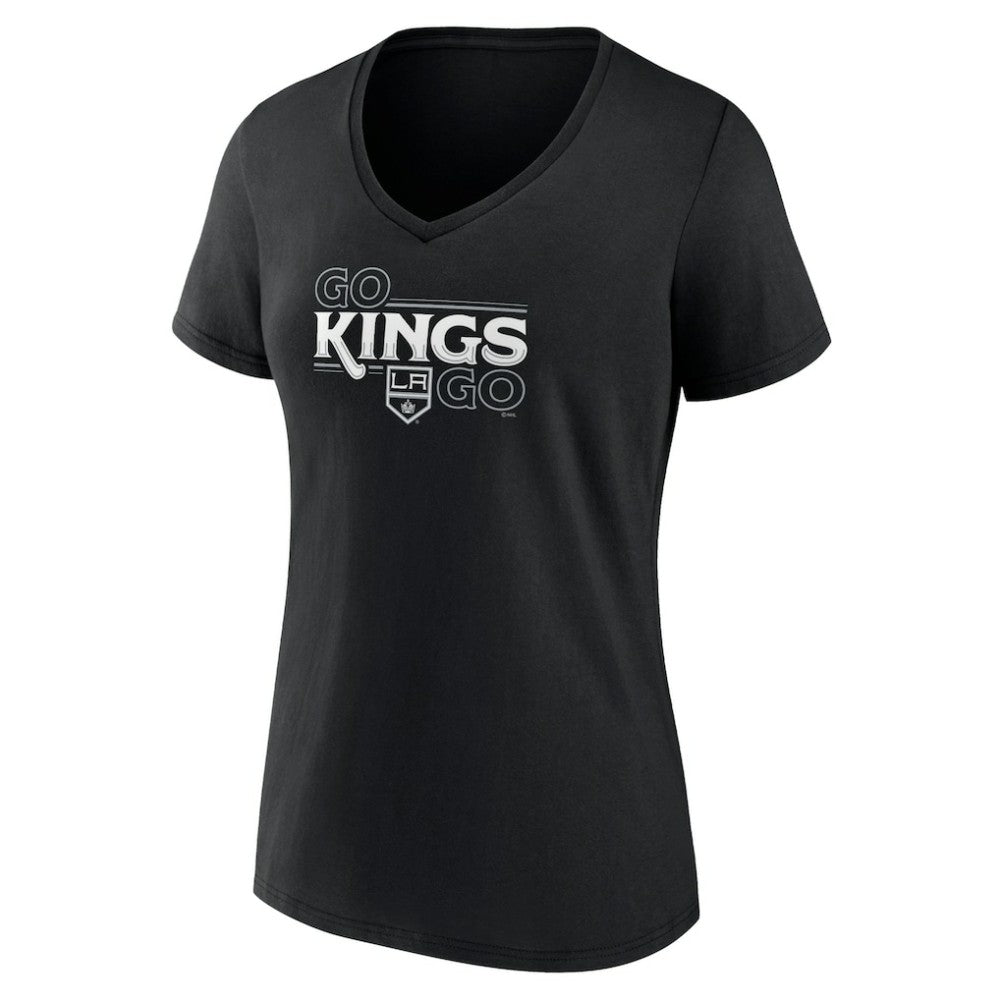 Los Angeles Kings Women's Active Edge V-Neck T-Shirt Black