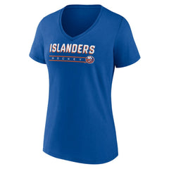 New York Islanders Women's Primary Play V-Neck T-Shirt Royal