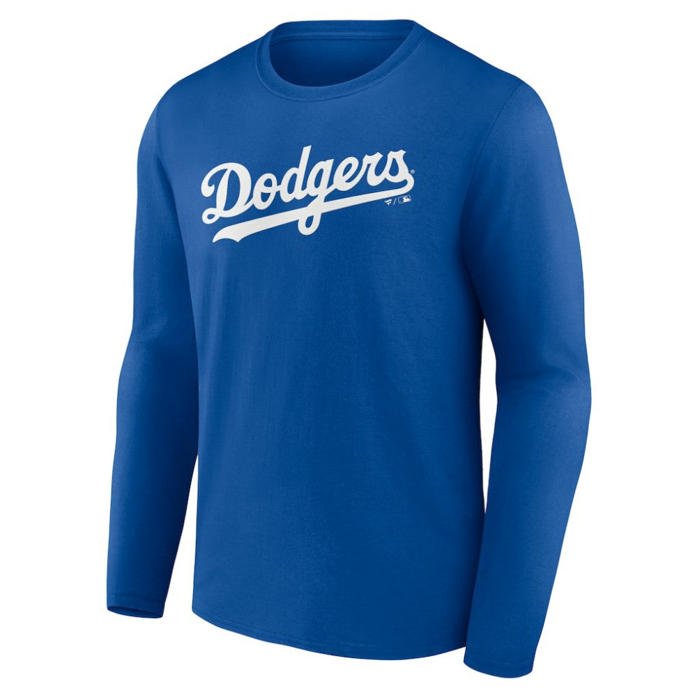 Los Angeles Dodgers Wordmark Long Sleeve T-Shirt Royal