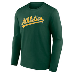 Athletics Wordmark Long Sleeve T-Shirt Green