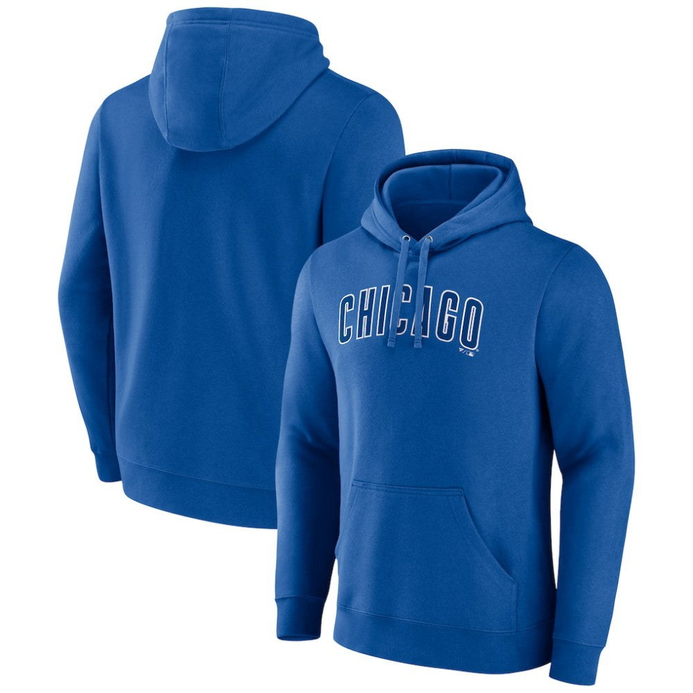 Chicago Cubs Official Wordmark Pullover Hoodie Royal