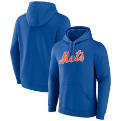 New York Mets Official Wordmark Pullover Hoodie Royal