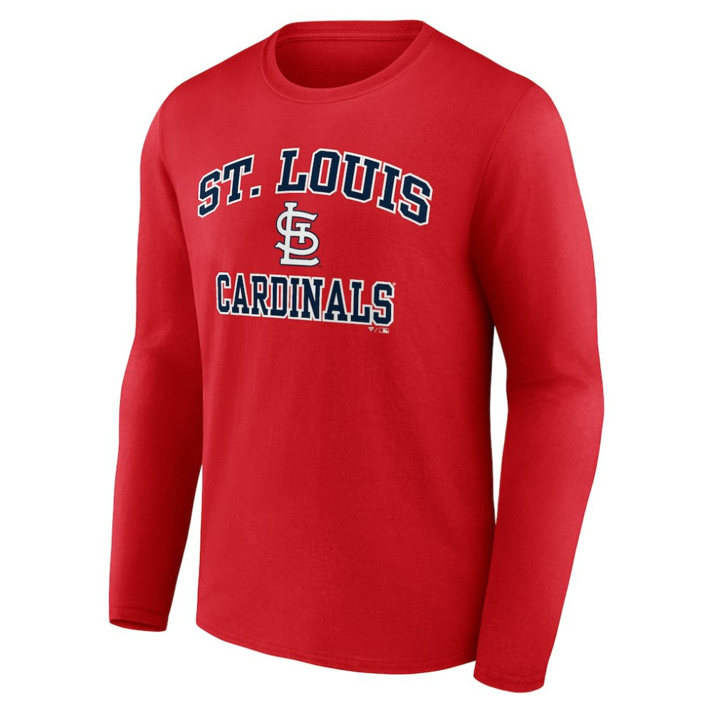 St. Louis Cardinals Heart and Soul Long Sleeve T-Shirt Red