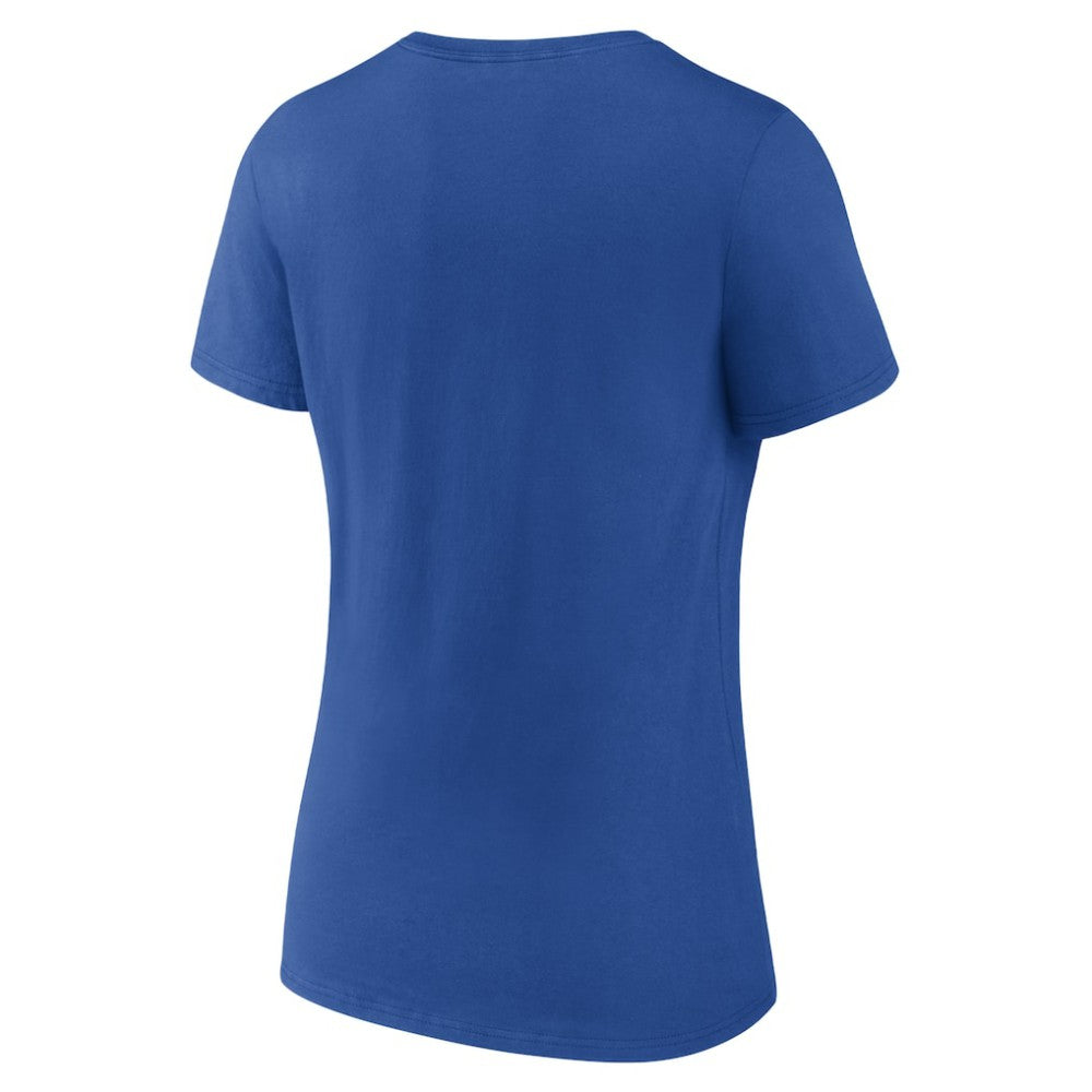 Philadelphia Phillies Women's Heart and Soul V-Neck T-Shirt Royal