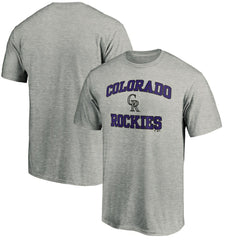 Colorado Rockies Heart & Soul T-Shirt Heather Gray