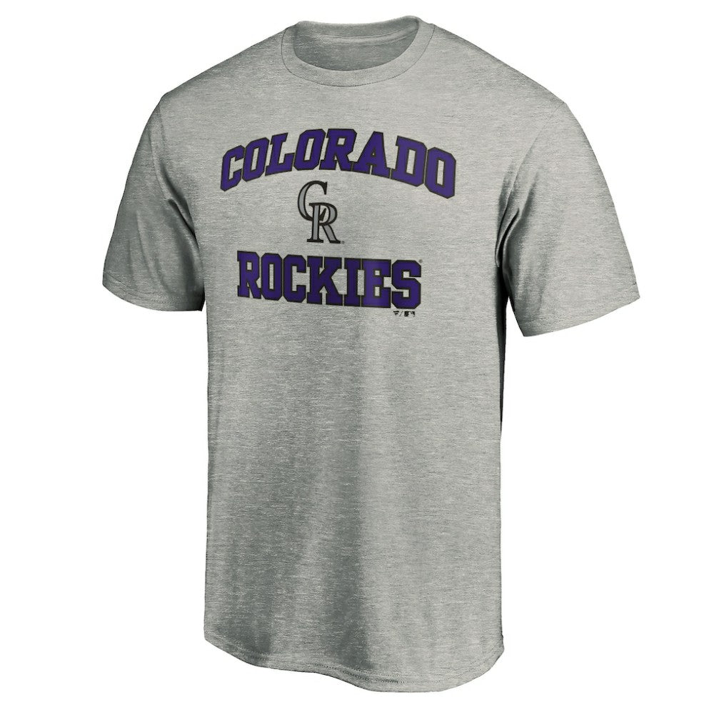 Colorado Rockies Heart & Soul T-Shirt Heather Gray