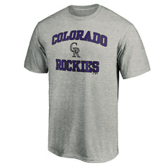 Colorado Rockies Heart & Soul T-Shirt Heather Gray