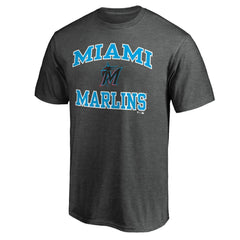 Miami Marlins Heart and Soul T-Shirt Charcoal