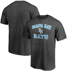 Tampa Bay Rays Heart and Soul T-Shirt Charcoal