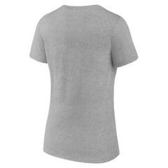 Kansas City Royals Women's Official Logo V-Neck T-Shirt Gray