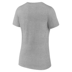 Athletics Women's Official Logo V-Neck T-Shirt Gray