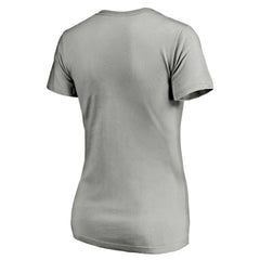 San Francisco Giants Women's Official Logo V-Neck T-Shirt Gray