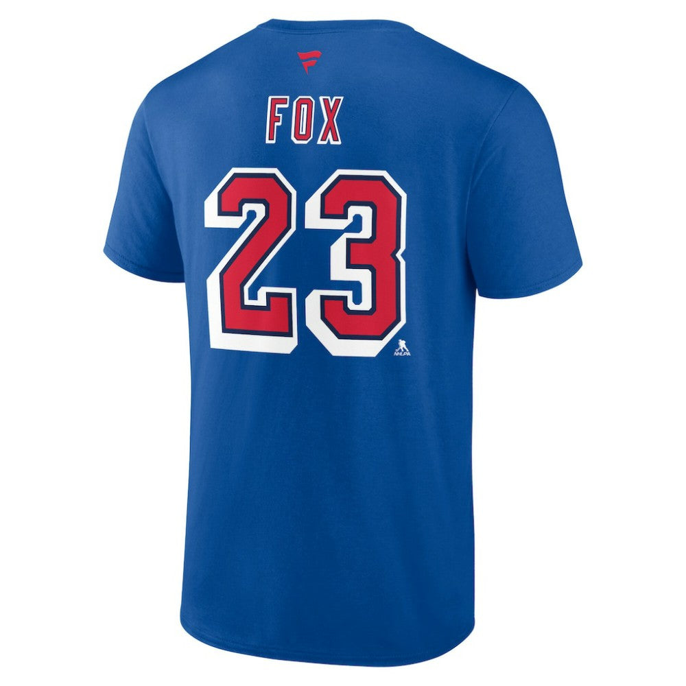 Adam Fox New York Rangers Fanatics Special Edition 2.0 Name & Number T-Shirt Blue