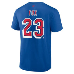Adam Fox New York Rangers Fanatics Special Edition 2.0 Name & Number T-Shirt Blue