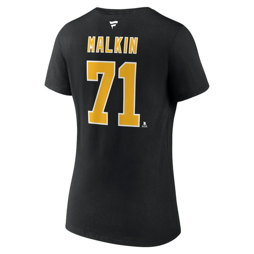 Evgeni Malkin Pittsburgh Penguins Fanatics Women's Special Edition 2.0 Name & Number V-Neck T-Shirt Black