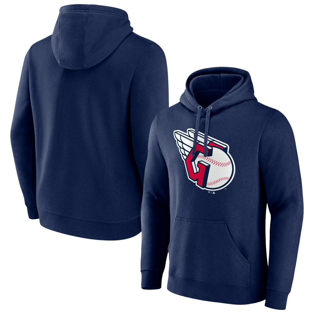 Cleveland Guardians Official Logo Pullover Hoodie Navy
