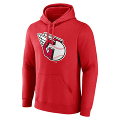 Cleveland Guardians Official Logo Pullover Hoodie Red