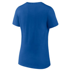 Chicago Cubs Women's Live For It Team V-Neck T-Shirt Royal