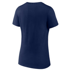 Detroit Tigers Women's Live For It Team V-Neck T-Shirt Navy