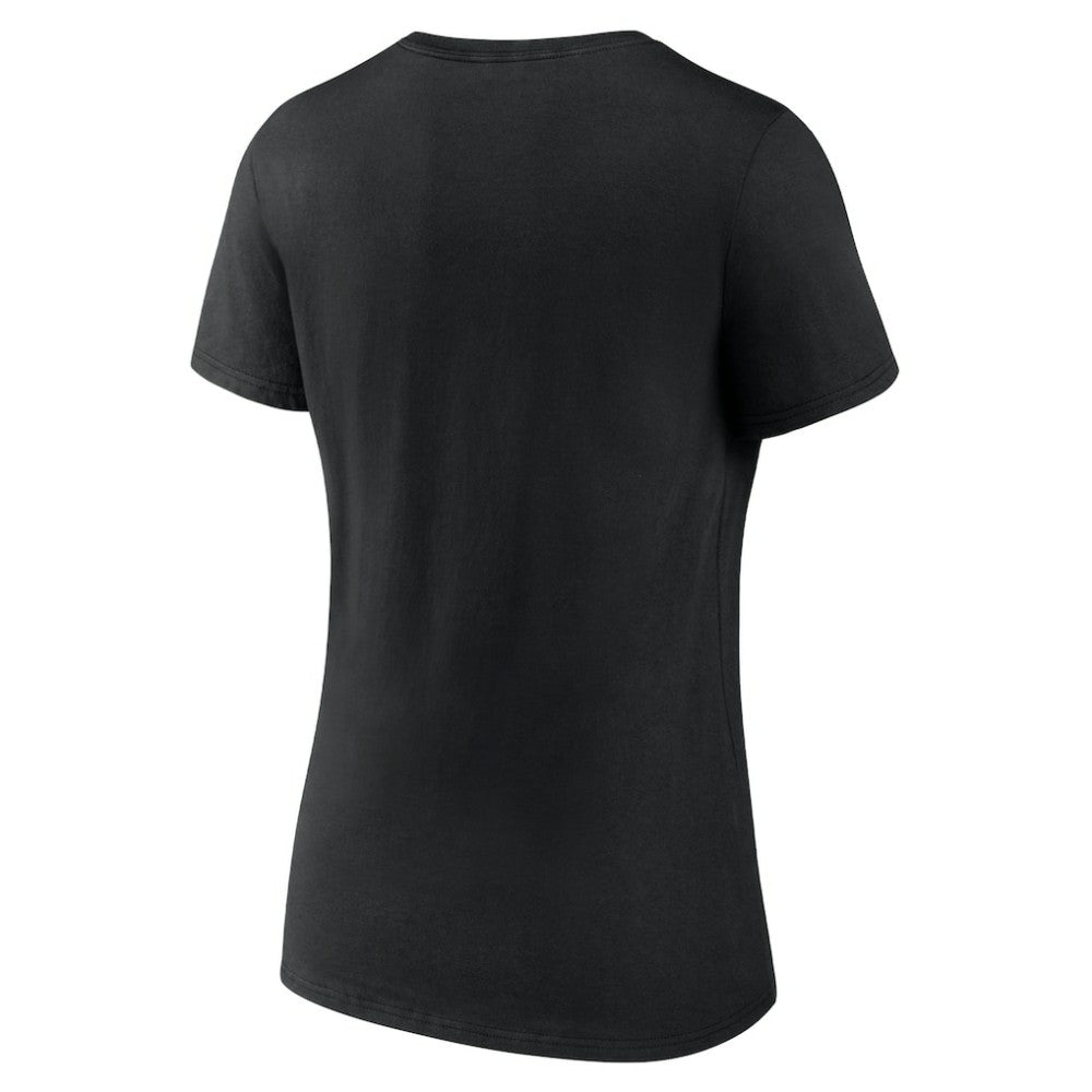Pittsburgh Pirates Women's Live For It Team V-Neck T-Shirt Black
