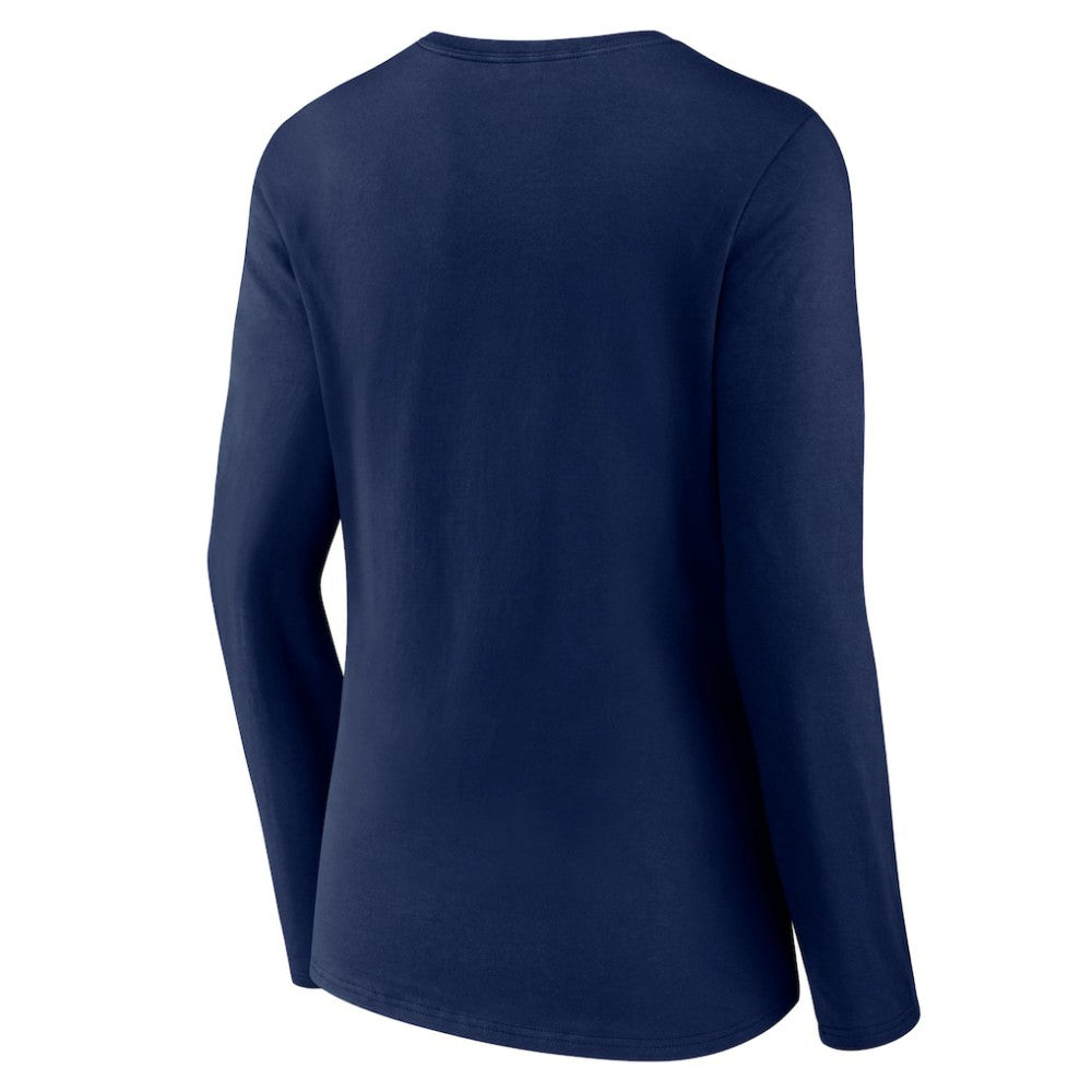 Houston Astros Women's Live For It Long Sleeve Long Sleeve V-Neck T-Shirt Navy