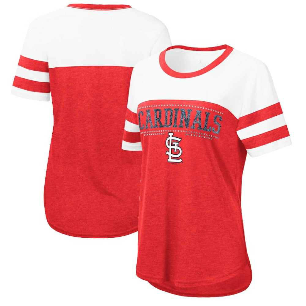 St. Louis Cardinals Touch Women's Setter Lightweight Fitted T-Shirt Red/White