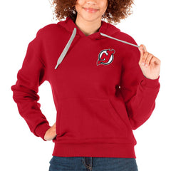 New Jersey Devils Antigua Women's Victory Pullover Hoodie Red