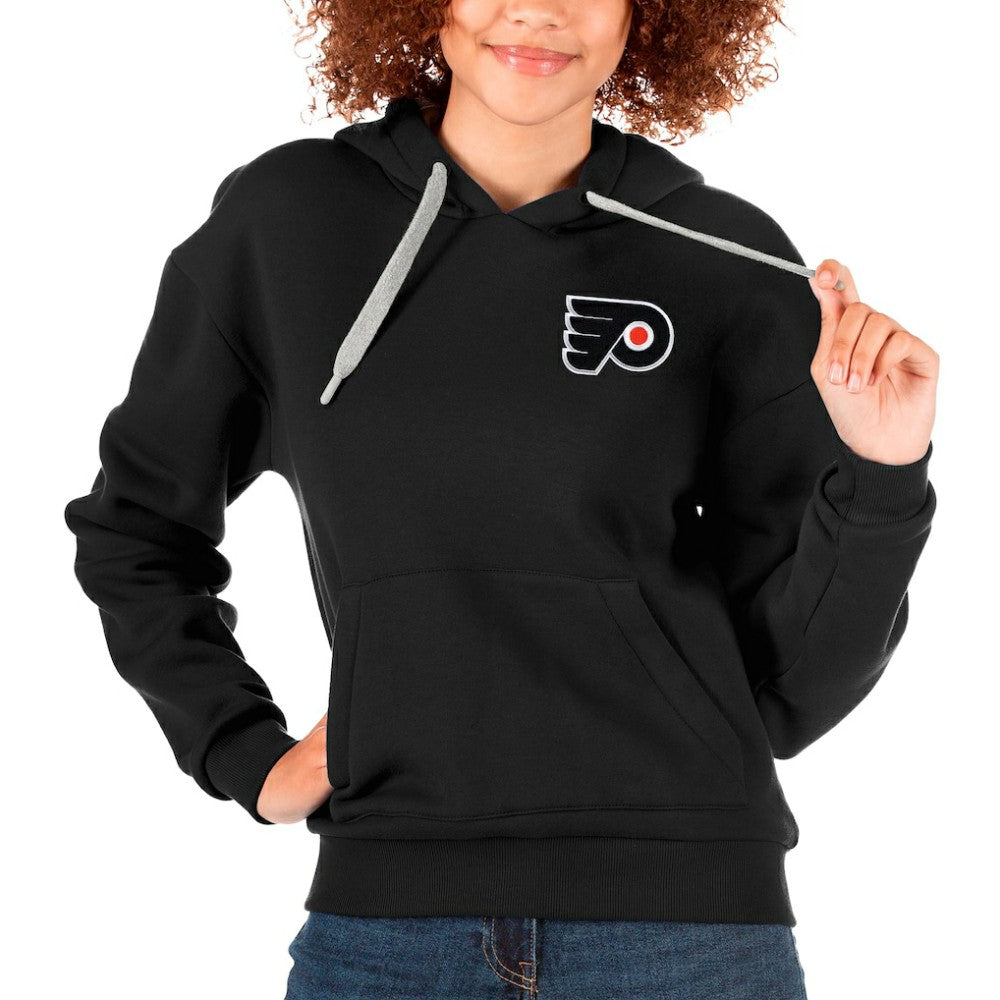 Philadelphia Flyers Antigua Women's Victory Pullover Hoodie Black