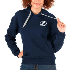 Tampa Bay Lightning Antigua Women's Victory Pullover Hoodie Navy