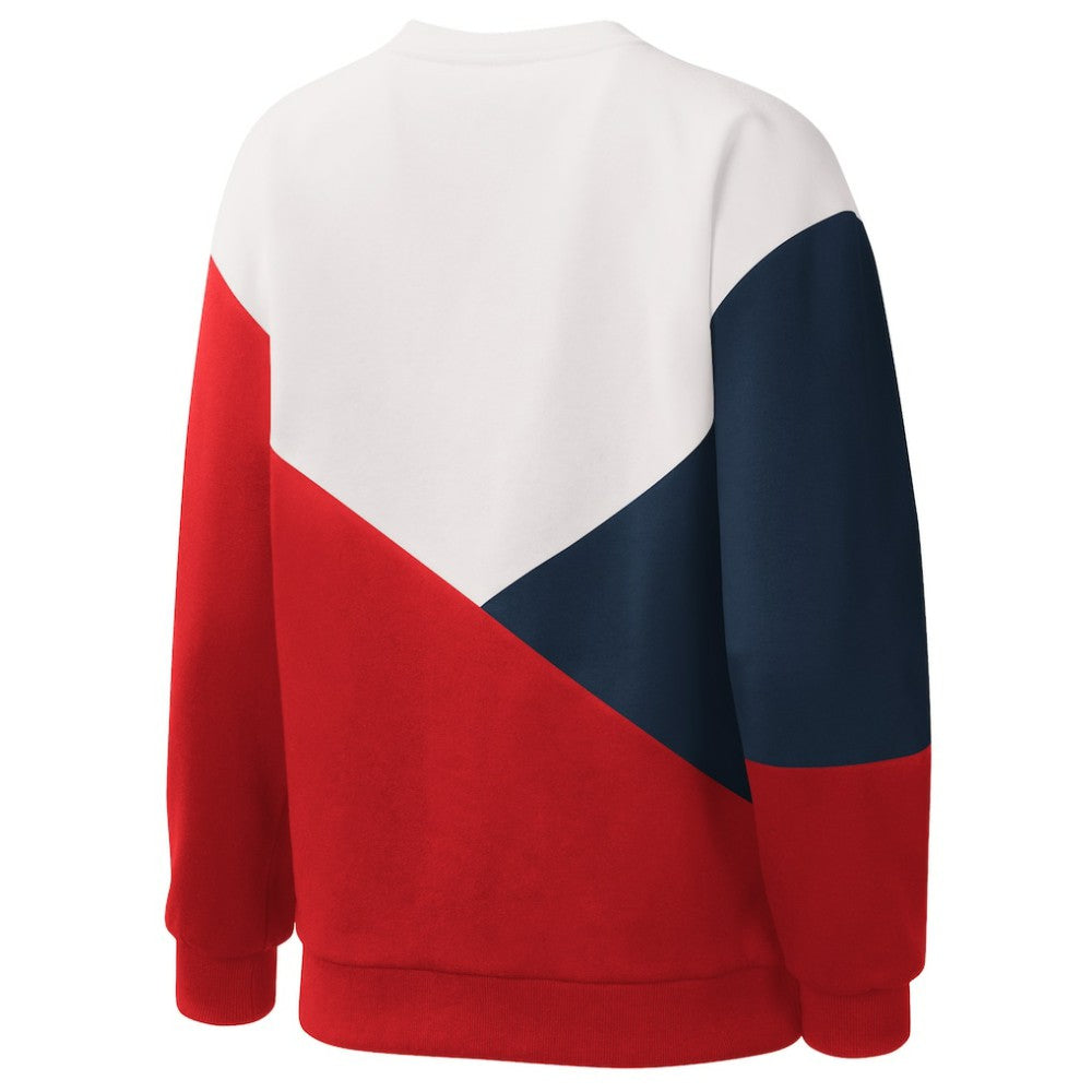 Boston Red Sox Starter Women's Shutout Pullover Sweatshirt White/Red