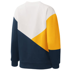 Milwaukee Brewers Starter Women's Shutout Pullover Sweatshirt White/Navy