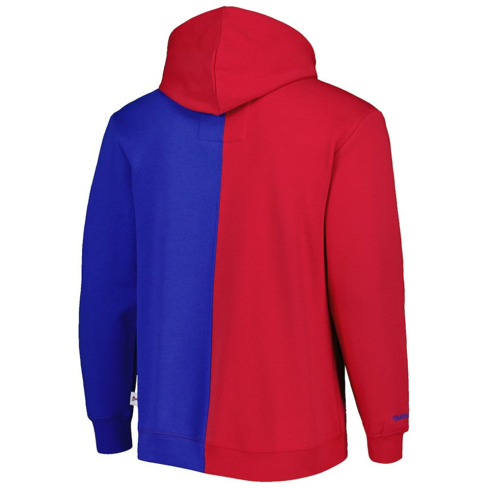 Atlanta Braves Fleece Full-Zip Hoodie Red/Royal | Mitchell & Ness