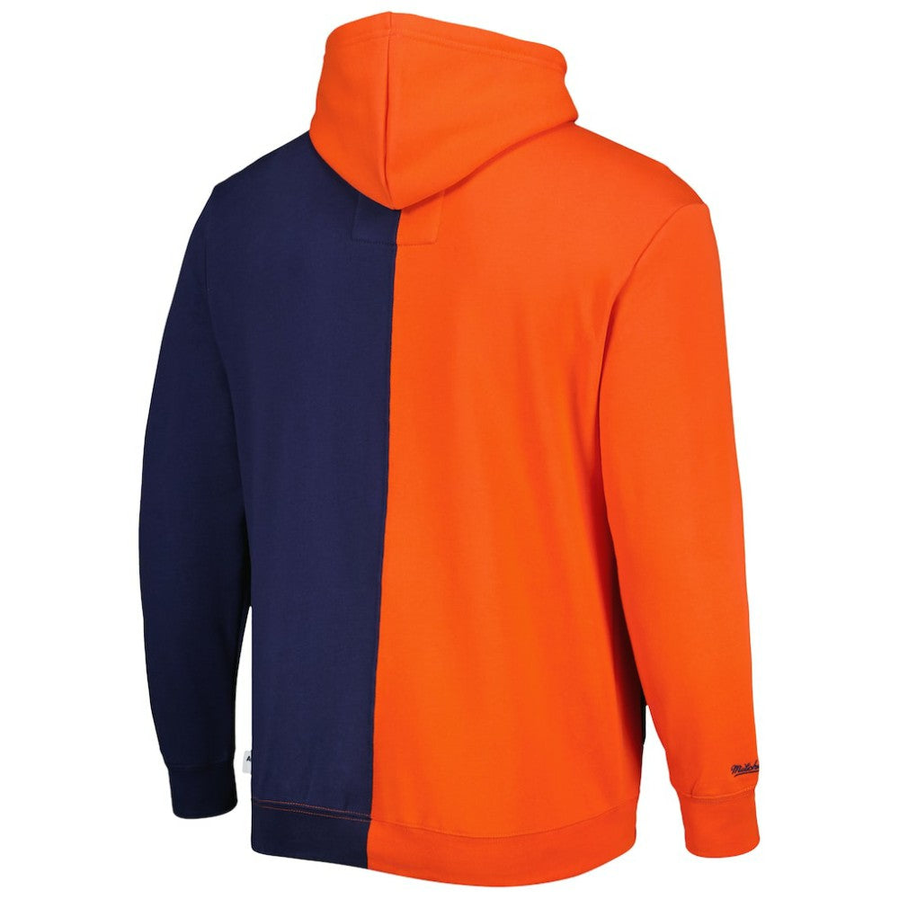 Houston Astros Fleece Full-Zip Hoodie Orange/Navy | Mitchell & Ness